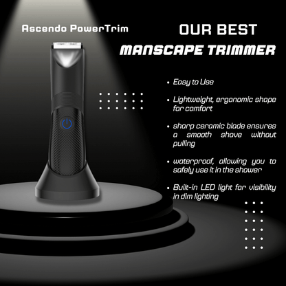 Ascendo PowerTrim ᴛᴍ- Manscape Trimmer